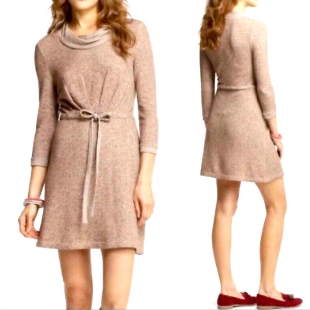 Anthropologie Saturday Sunday Taupe Tan Sweatshirt Dress
